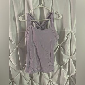 Lavender athletic tank top